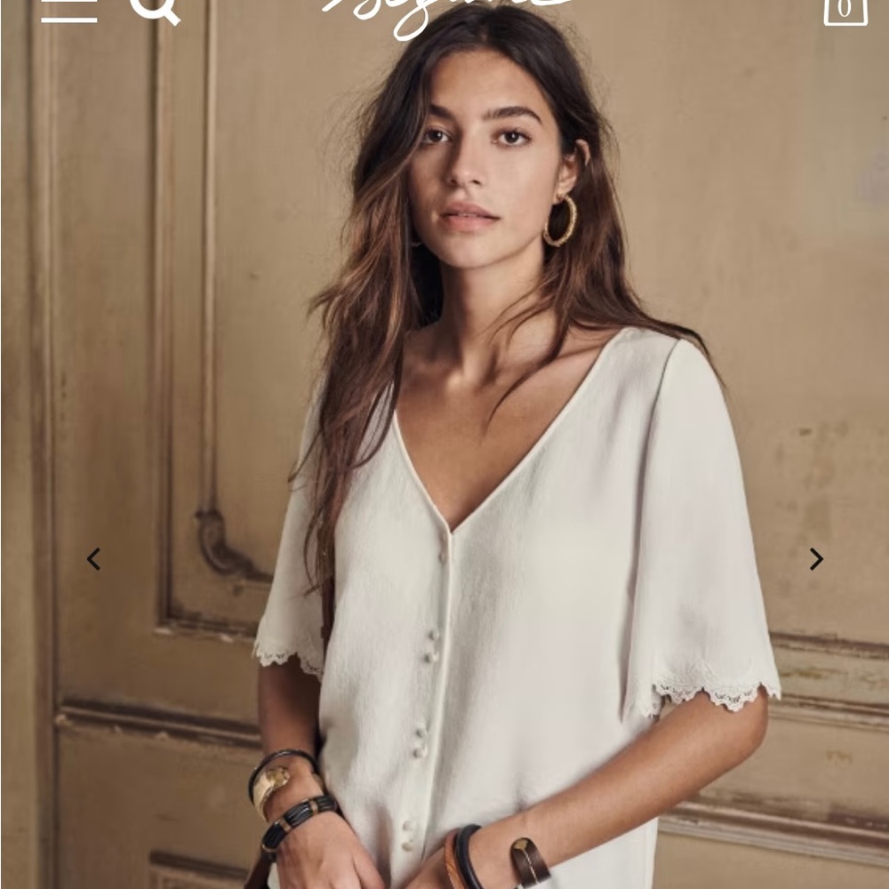 Sezane Aretha Blouse, size 36